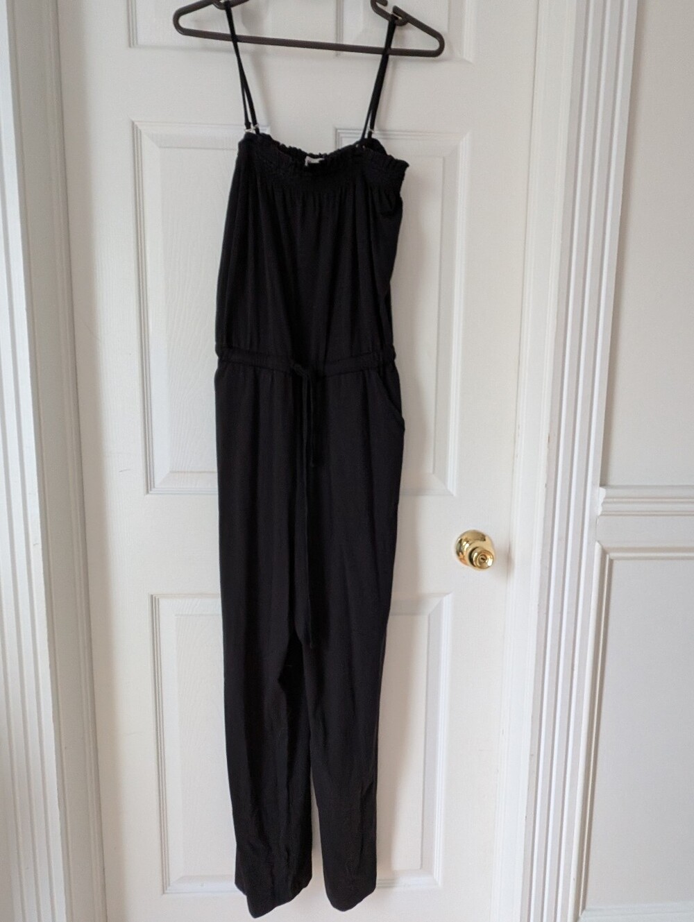 Convertible Black Cotton Jumpsuit by Pact